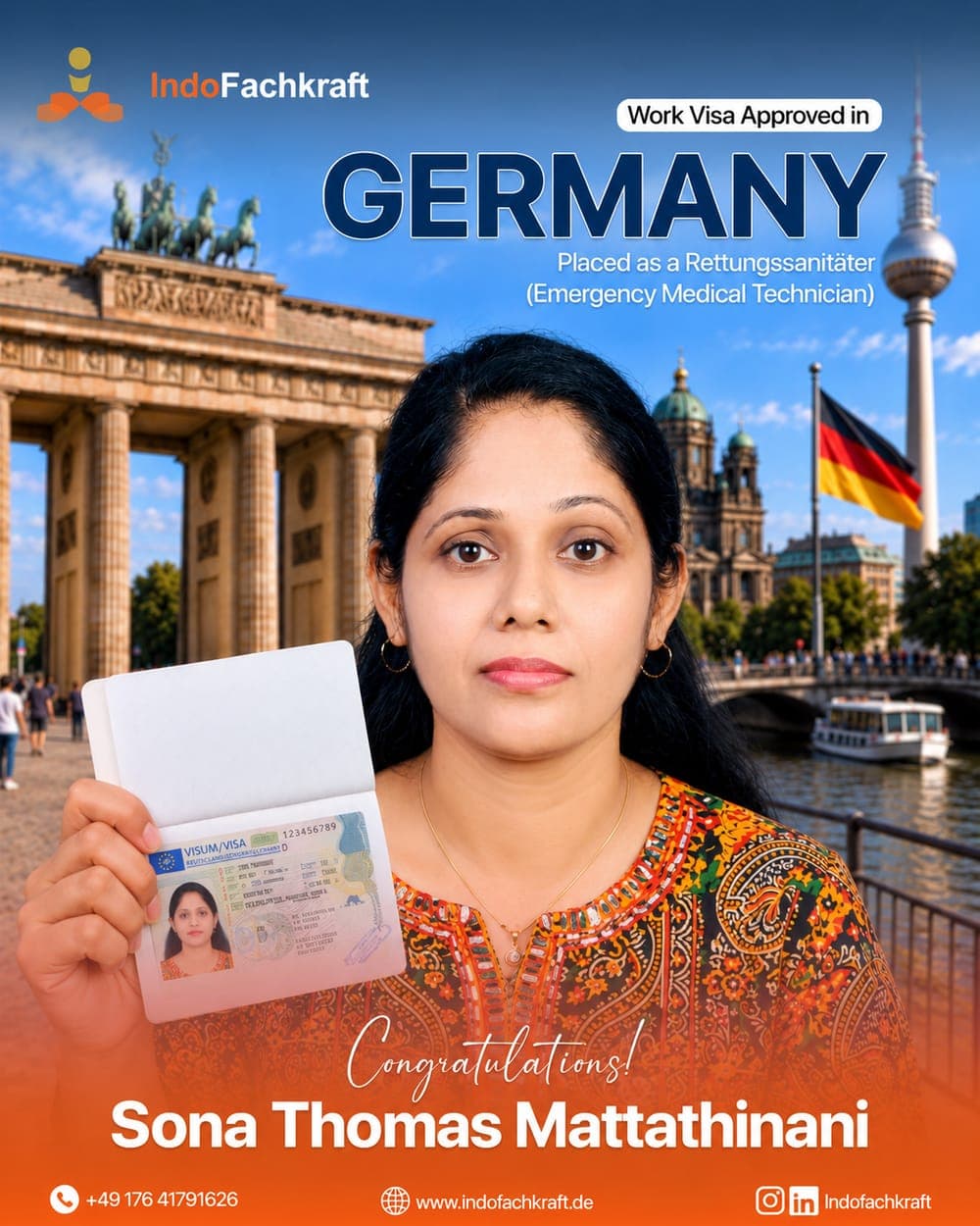 Genehmigtes deutsches Arbeitsvisum 2026 — vermittelt durch IndoFachkraft (14)